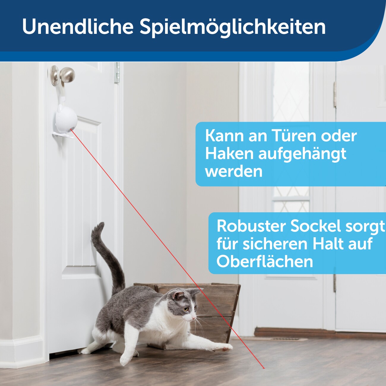 PetSafe Automatisches Laserspielzeug für Katzen Dancing Dot