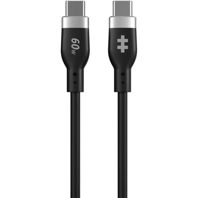 HYPER HyperJuice câble USB USB 2.0 1,5 m USB C 60 W Noir