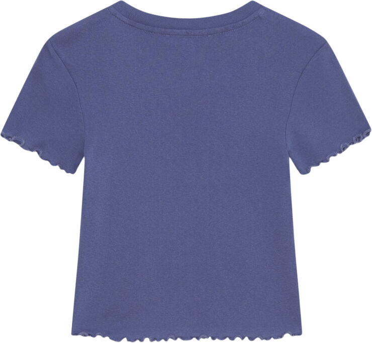 Wood Wood Harley double logo T-shirt Silver blue