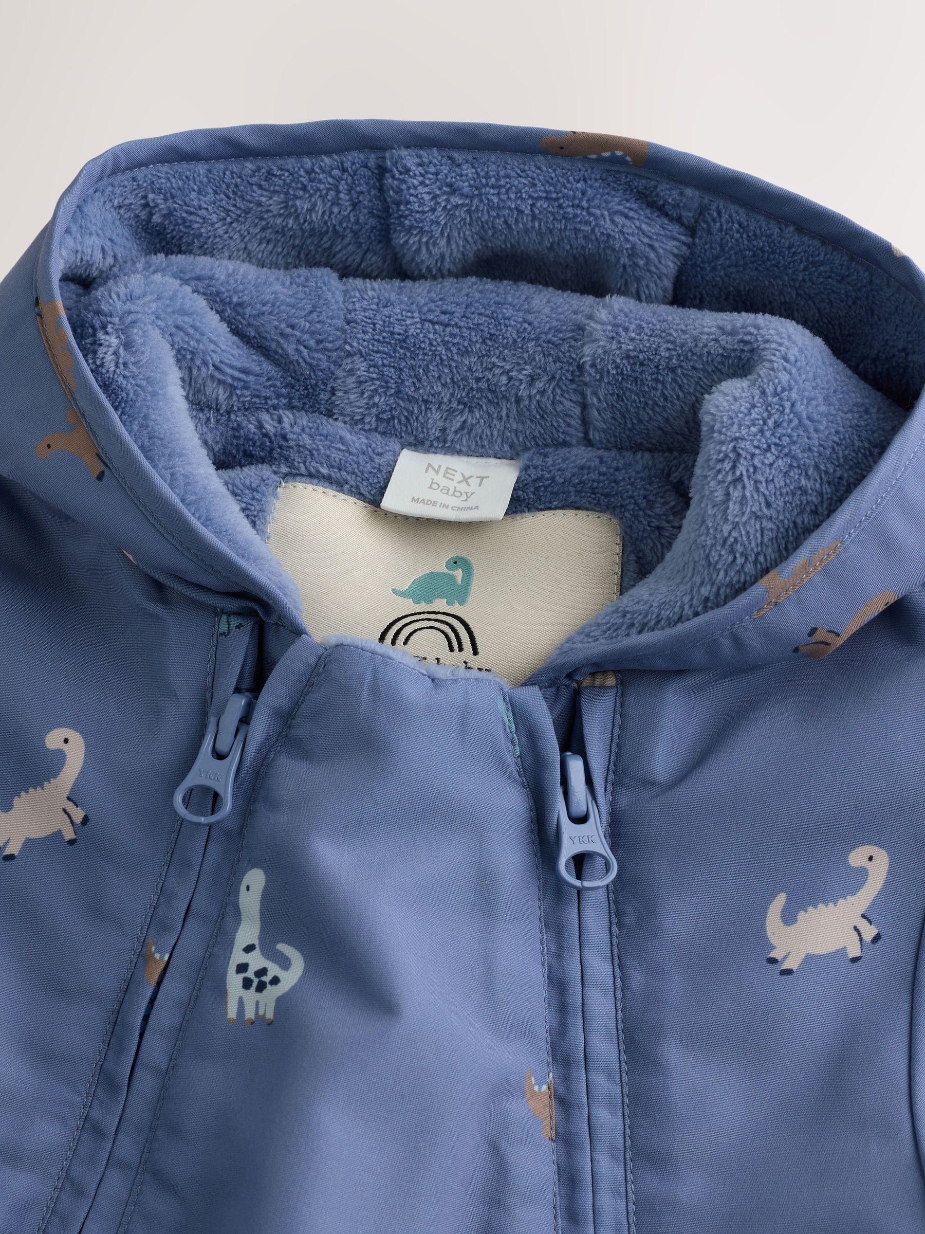 Marineblauw - Baby all-in-one van nylon met capuchon (0mnd -2jaar)