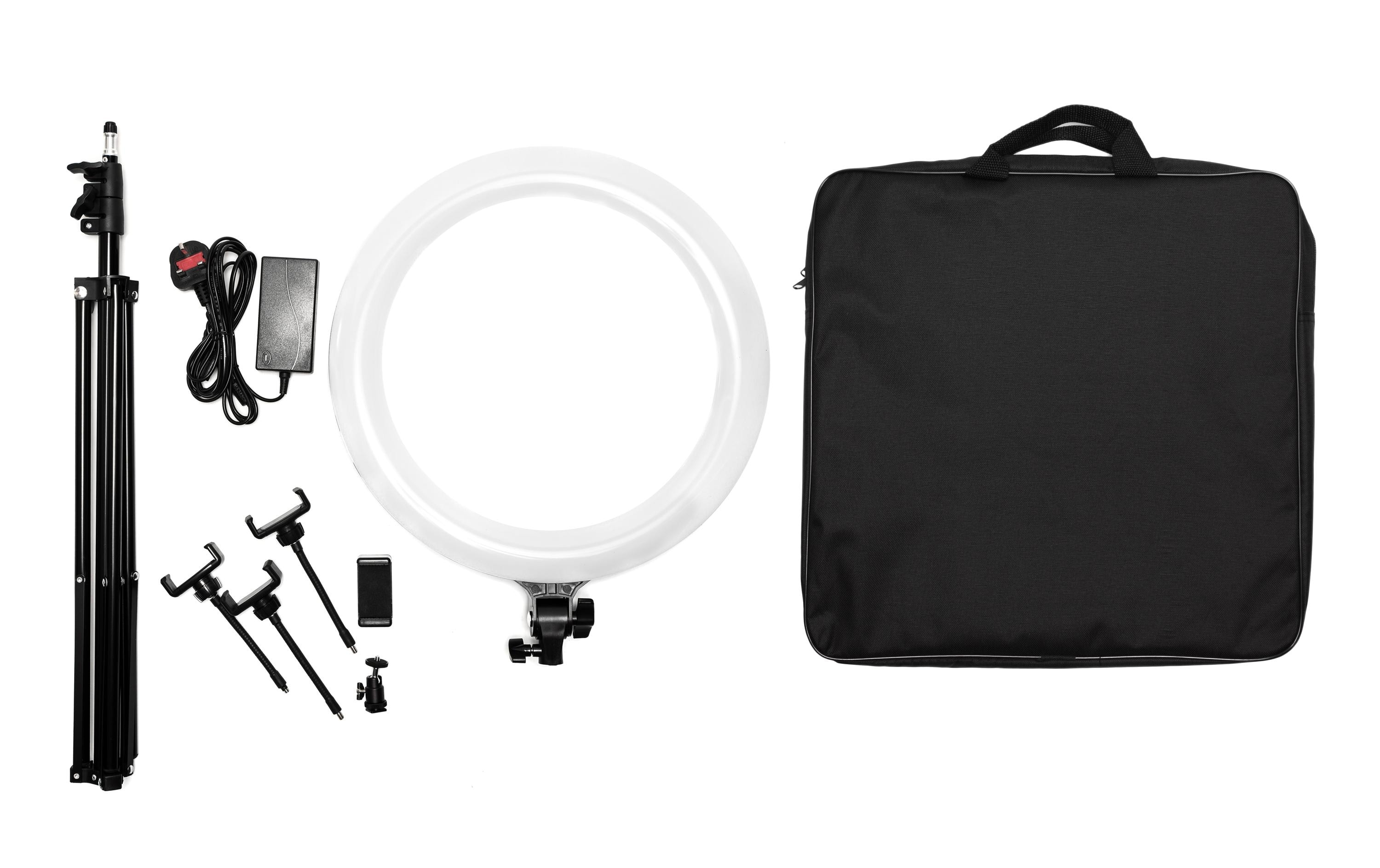 Dimmbares LED Ring Light Make-up & Vlogging RL18 Ø 45 cm<br>LED-Ringlicht für Make-up, Vlogging oder Fotografie