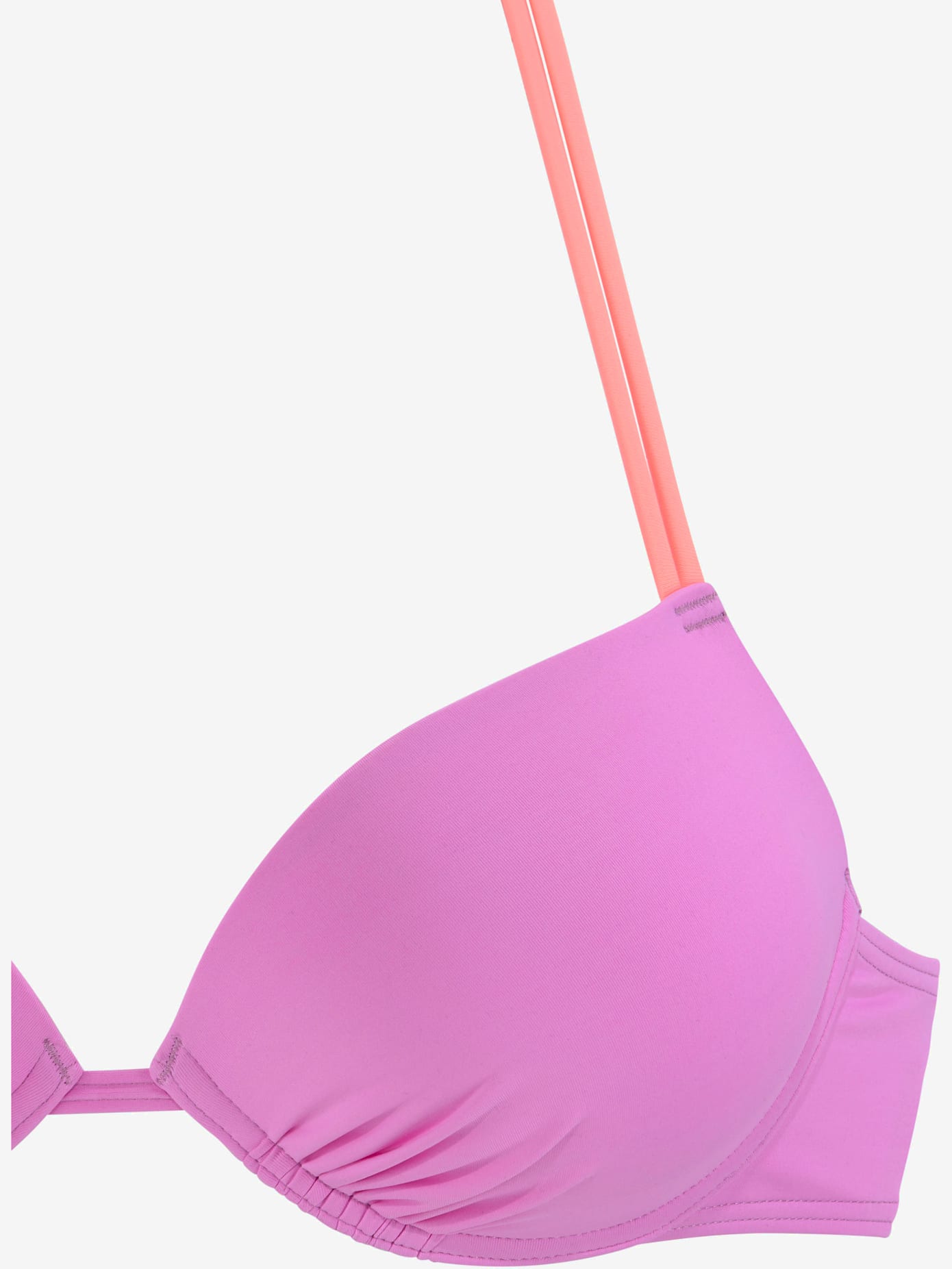 Haut de bikini push-up design contrasté
