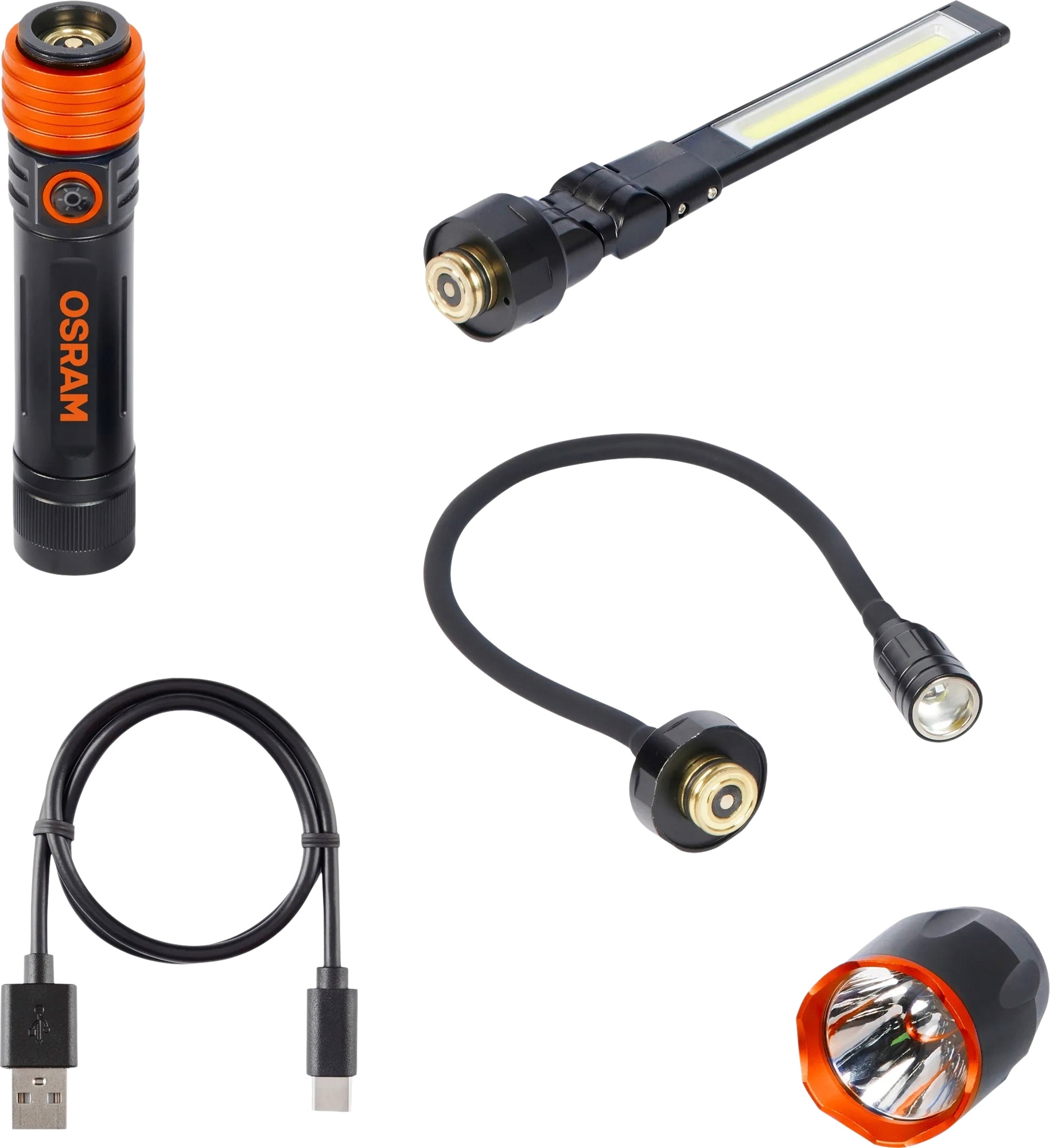 Osram LEDinspect 3-in-1 Kit mit LED-Taschenlampe / Inspektionsleuchte / Schwanenhalsleuchte