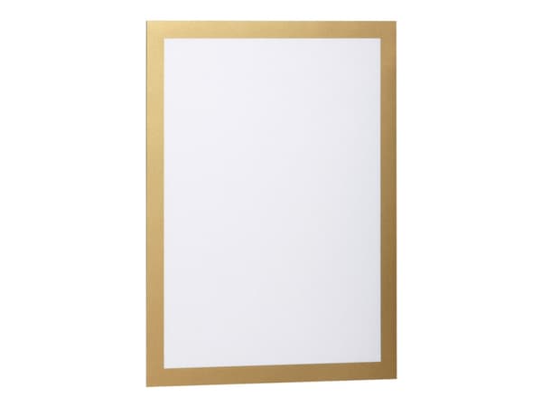 DURABLE DURAFRAME - Dokumentholder - overflatemontert - for A4 - magnetisk - dobbeltsidet - gull (en pakke 2)