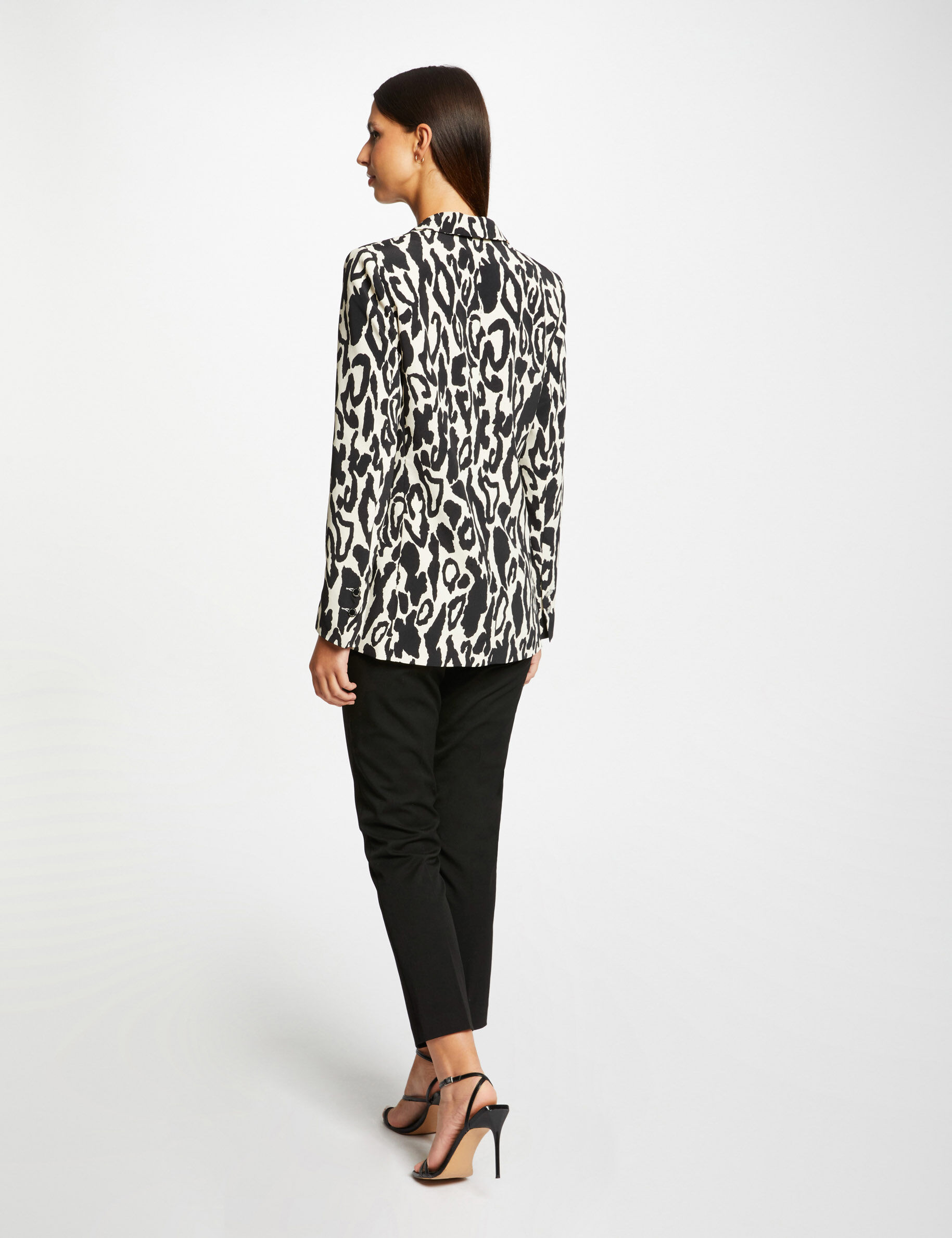 Veste cintrée imprimé animalier multico femme - multico