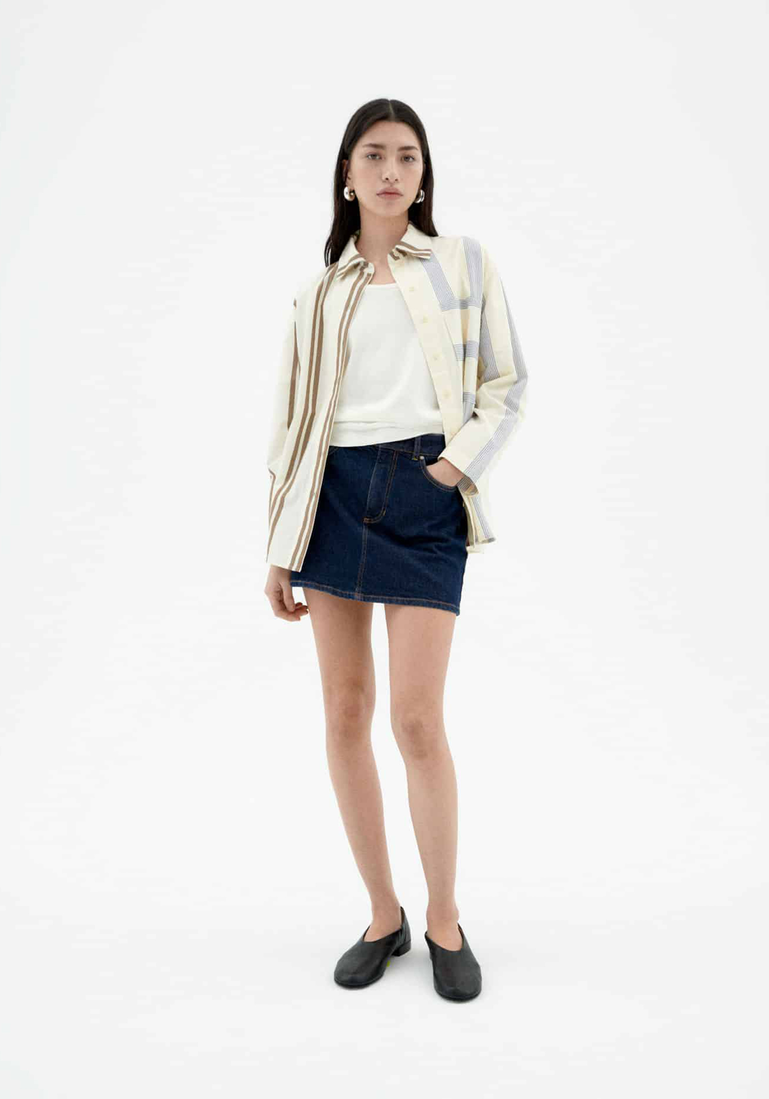 Thinking Mu Denim-Rock Kimmy Dark Clean Denim