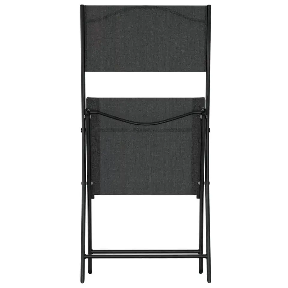 vidaXL - Bistroset - Zwart - Staal - 3 stuks