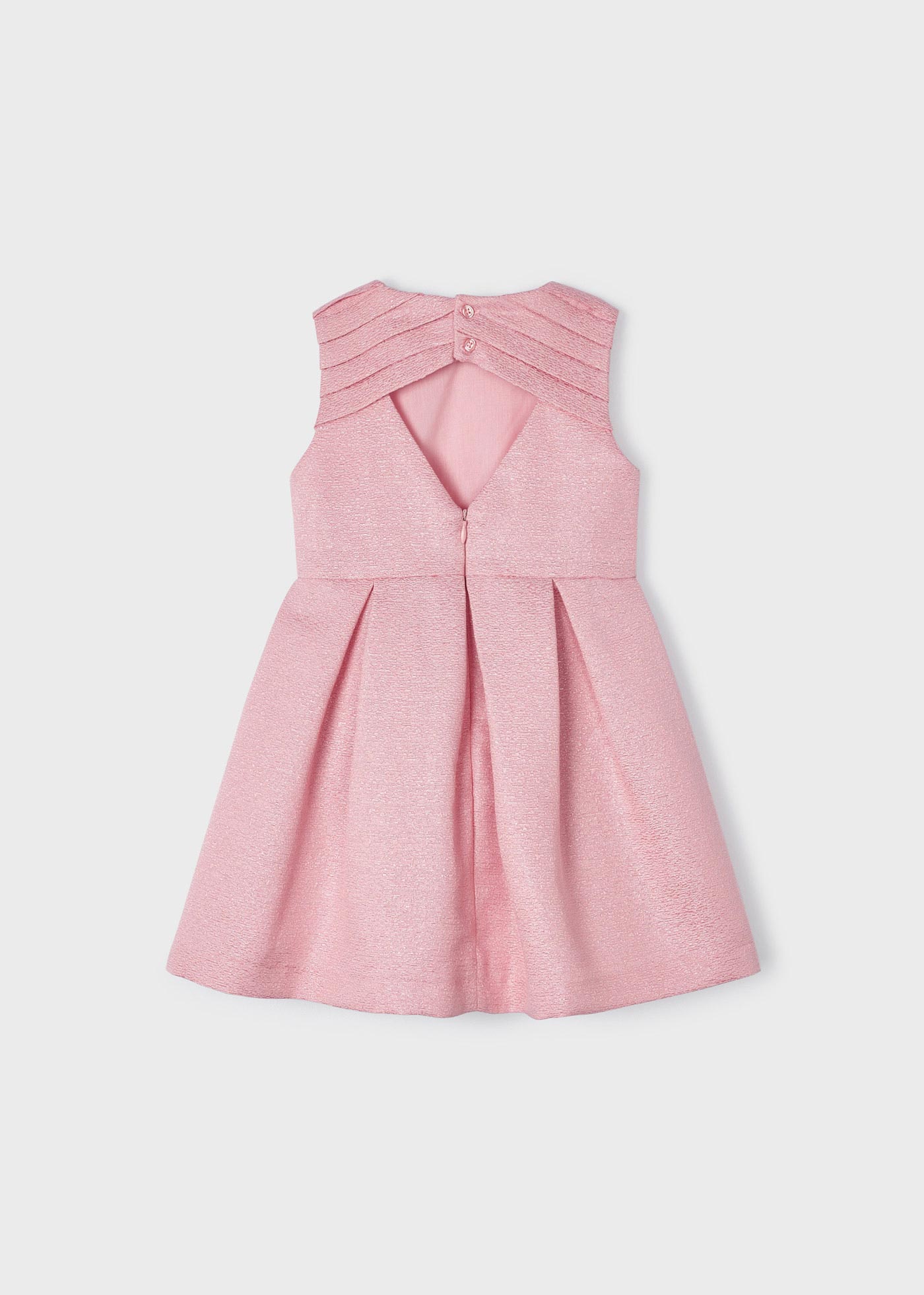 Vestido com aplique floral para menina