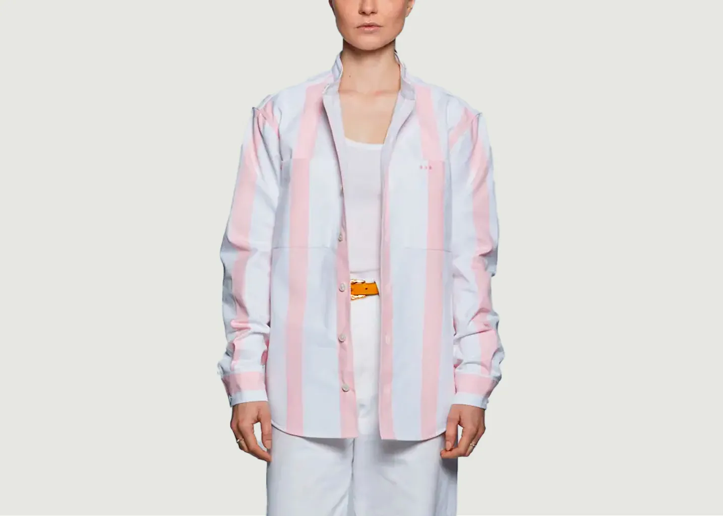 Chemise Oversize Rayée En Coton Later