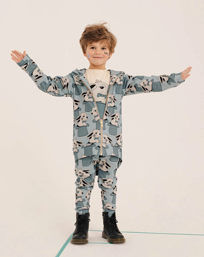 Sweathose RABBIT AOP in blue