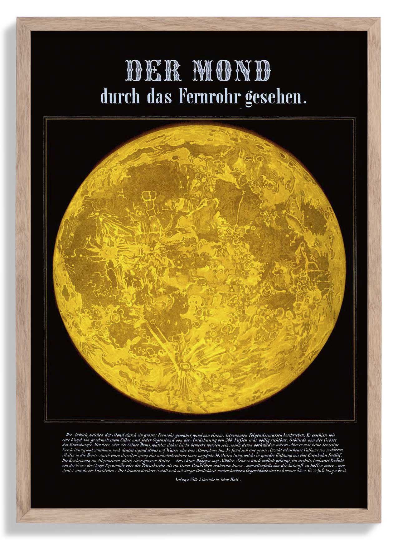 Mond durch das Teleskop