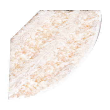 Kwartrond grenen wit gelakt 11x11mm 270cm