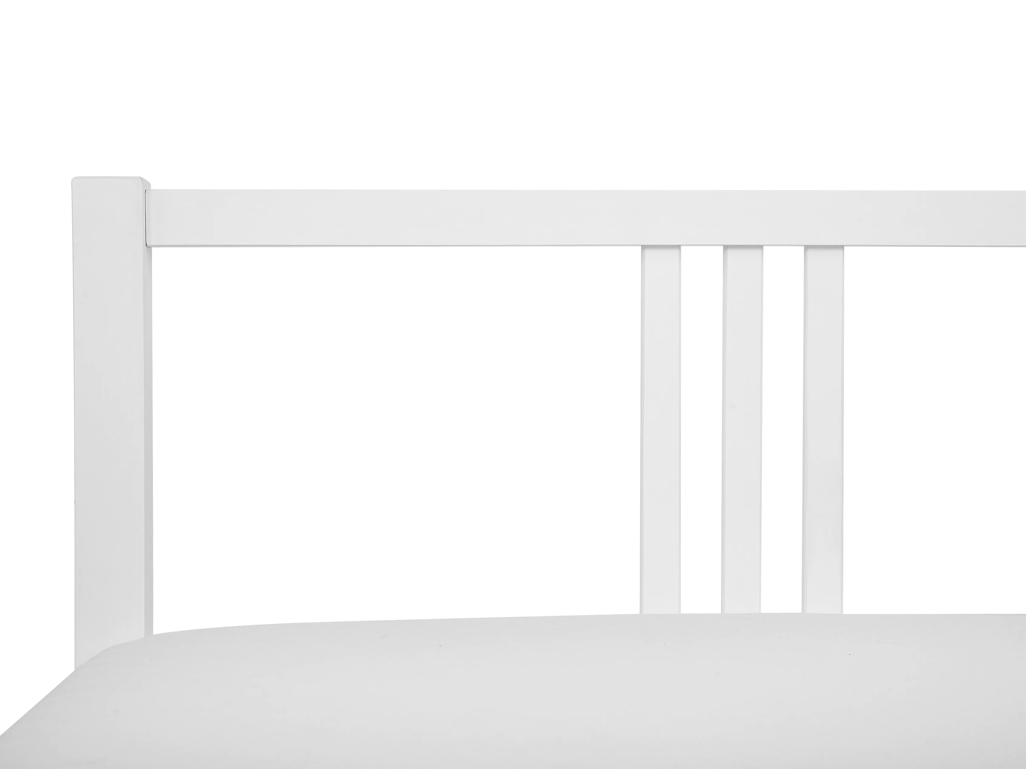 Bed Dennenhout VANNES 180 x 200 cm Wit