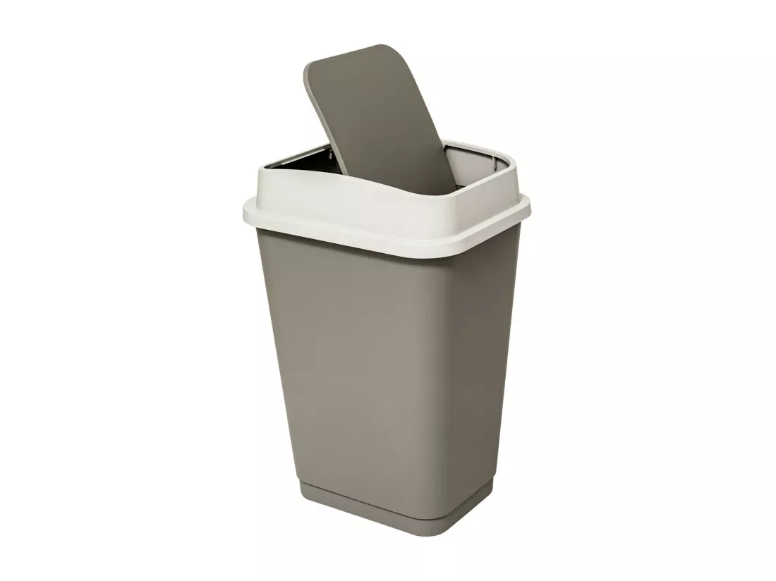 Poubelle 50 Litres 2 systèmes d'ouverture