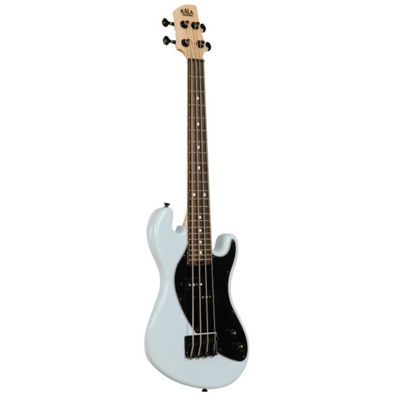 Kala Solid Body 4-String Fretted U-Bass Powder Blue elektrische basgitaar met gigbag