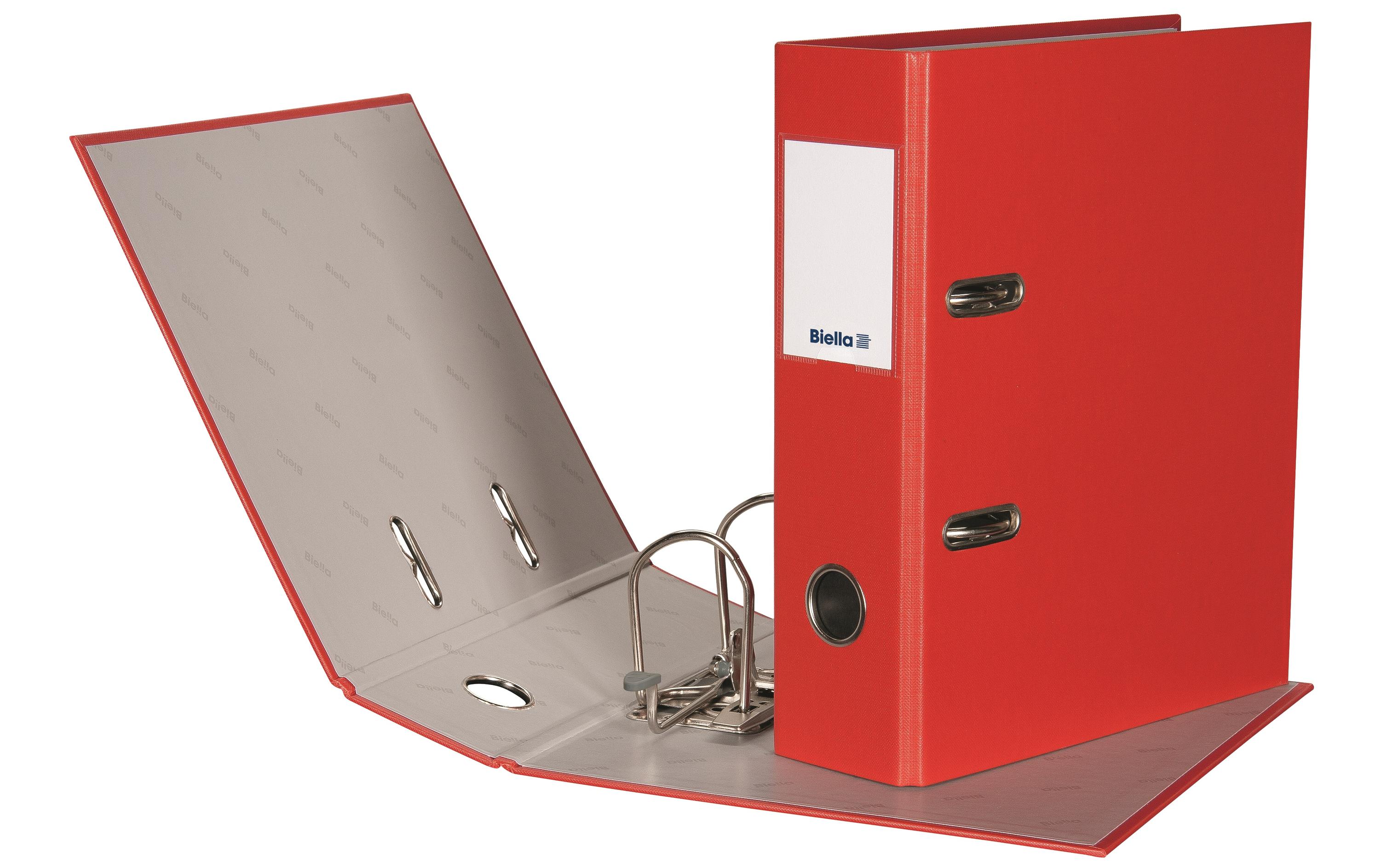 Ordner Plasticolor A5 7 cm, RotOrdner mit Strong-Mechanik
