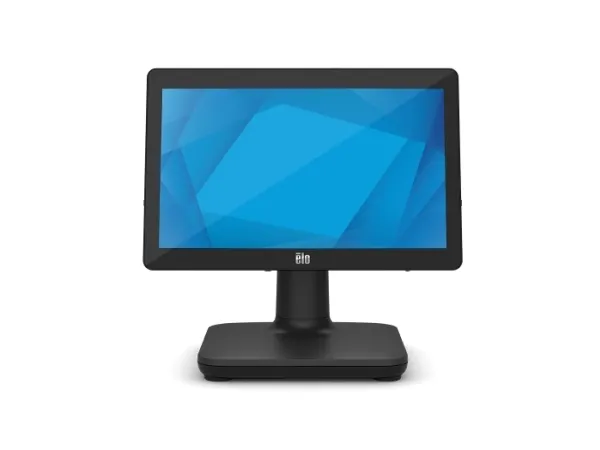 EloPOS System - Med I/O Hub Stand - alt-i-én - 1 x Core i5 8500T / op til 3.5 GHz - vPro - RAM 8 GB - SSD 128 GB - UHD Graphics 630 - Gigabit Ethernet - 802.11a/b/g/n/ac, Bluetooth 5.0 - Win 10 Pro 64-bit - skærm: LED 15.6