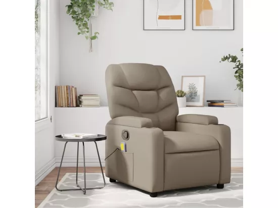 Fauteuil de massage inclinable Cappuccino Similicuir