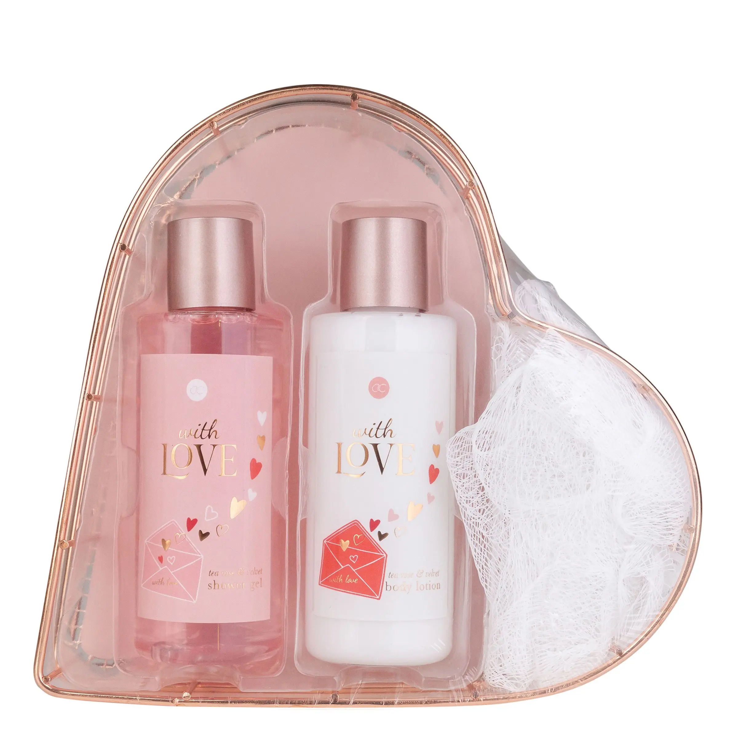 Tentation - Coffret With Love Gel douche, lotion corps, fleur de douche- Femme