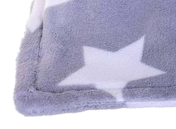 Oromed Stort fleece varmeteppe 130x180 cm med stjerner