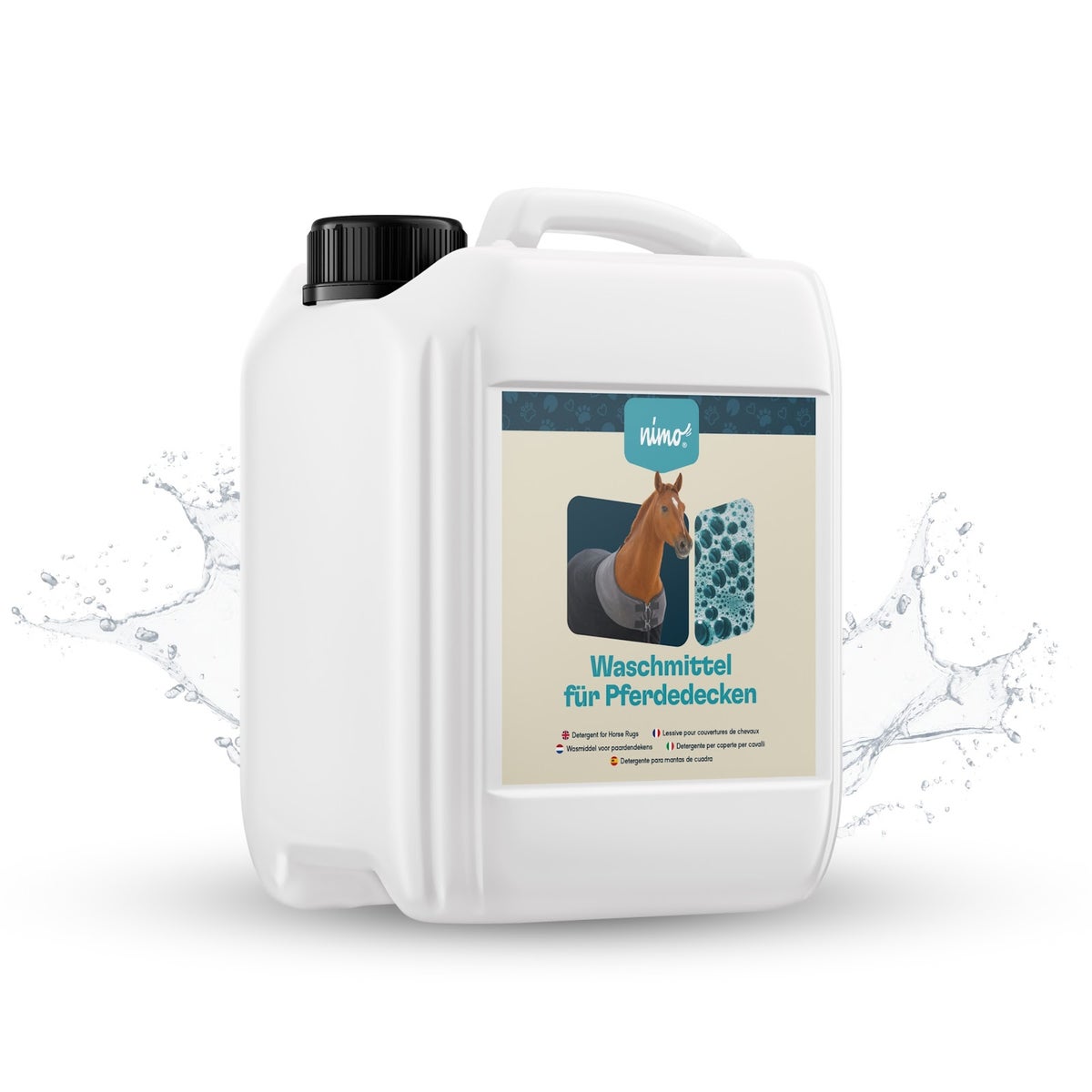 nimo® wasmiddel voor paardendekens • reinigt betrouwbaar zonder geur- en kleurstoffen
