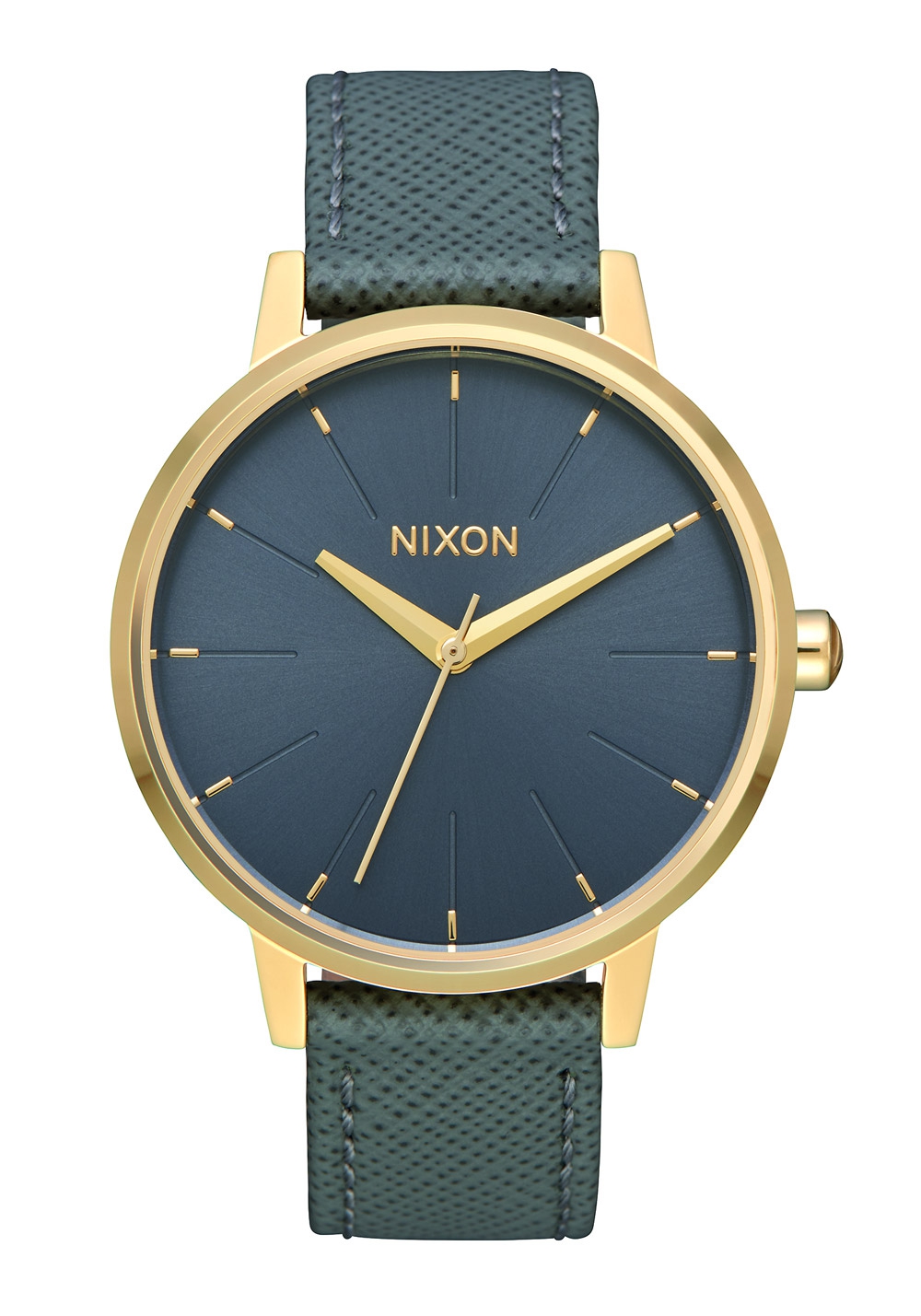 Nixon The Kensington Leather Light Gold / Charcoal A1082815