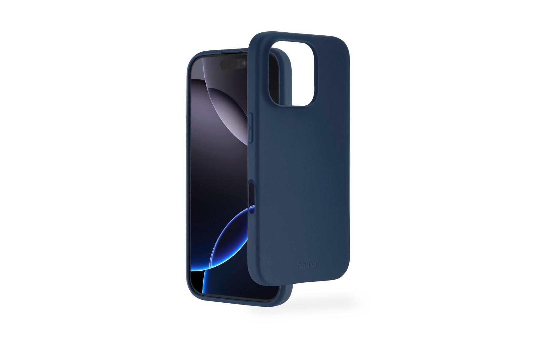 Back Cover Fantastic Feel Dunkelblau für iPhone 16 Pro MaxHama Fantastic Feel Handy-Schutzhülle 17.5 cm (6.9