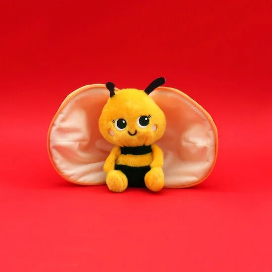 Flipetz Peluche 2 en 1 - Abeille & Mandarine   de               Les Déglingos