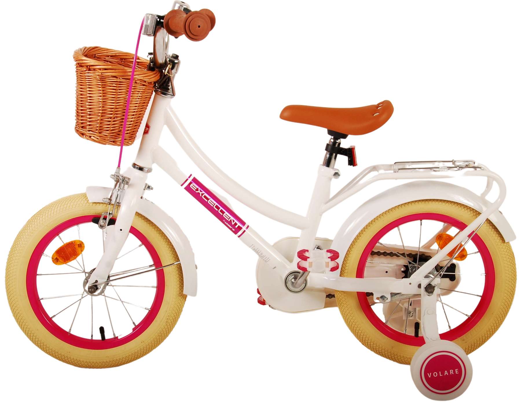 TPFSports Excellent Kinderfahrrad - Mädchen - 14 Zoll - Rücktritt + Handbremse - Grün