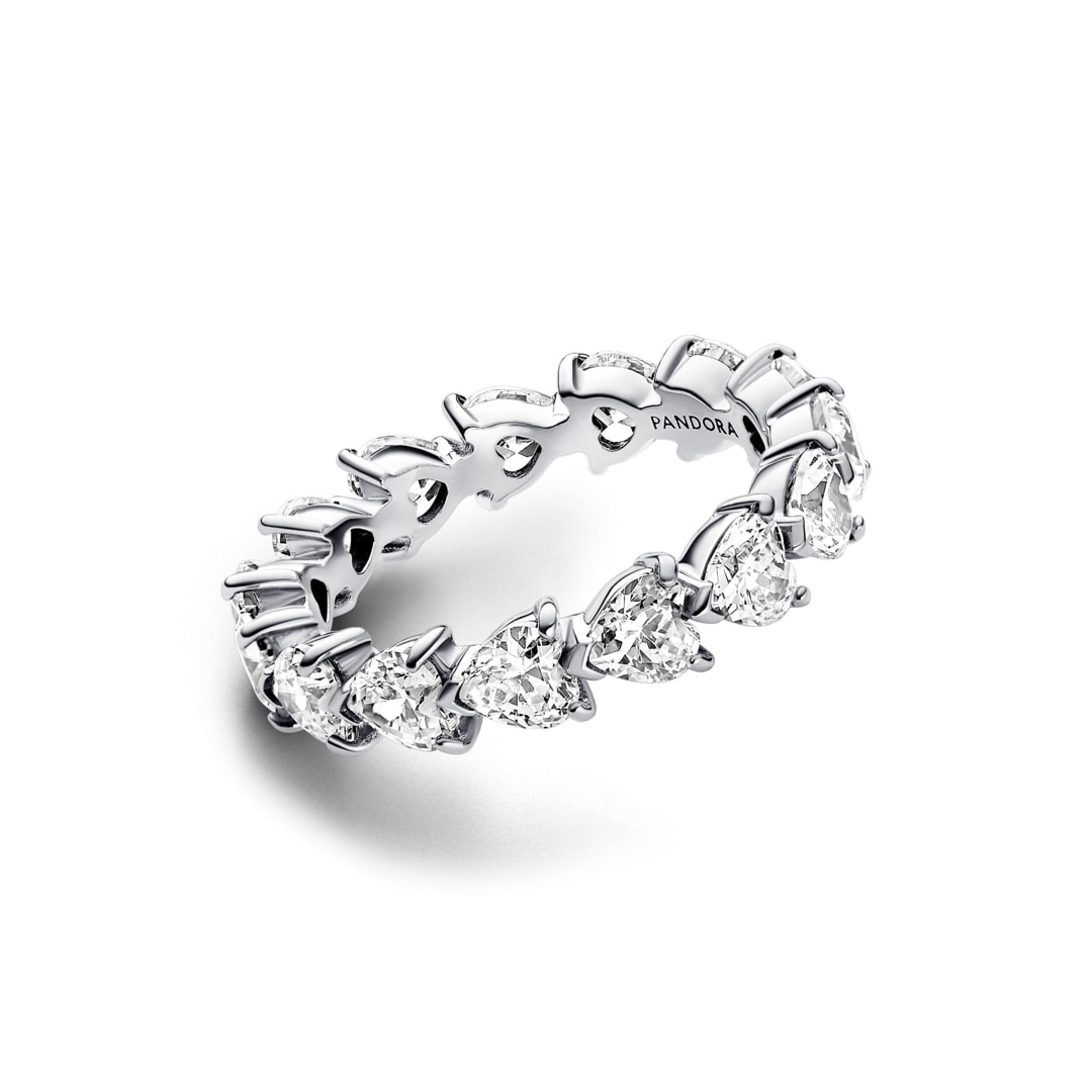 Pandora Timeless Herzreihe Ewigkeits-Ring 925 Silber