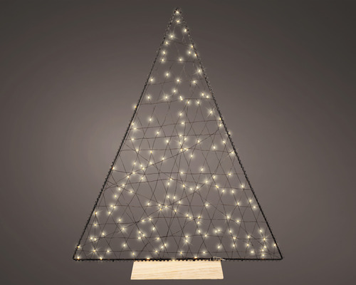 LED-metalen draadboomfiguur, 150 LED's, warm wit licht