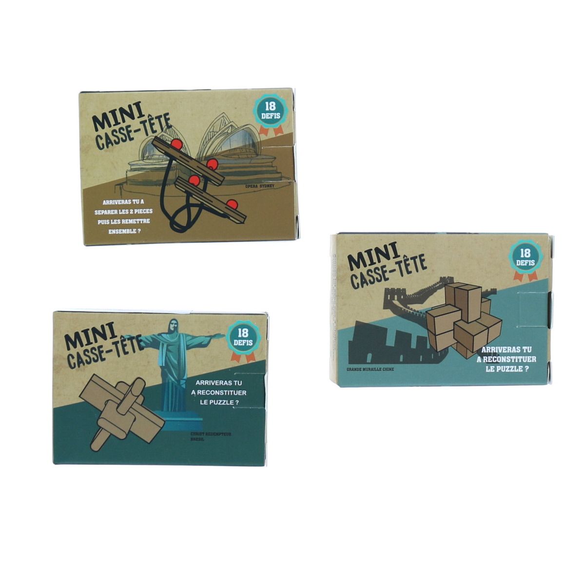 Mini casse tête Mercredi et Patati
