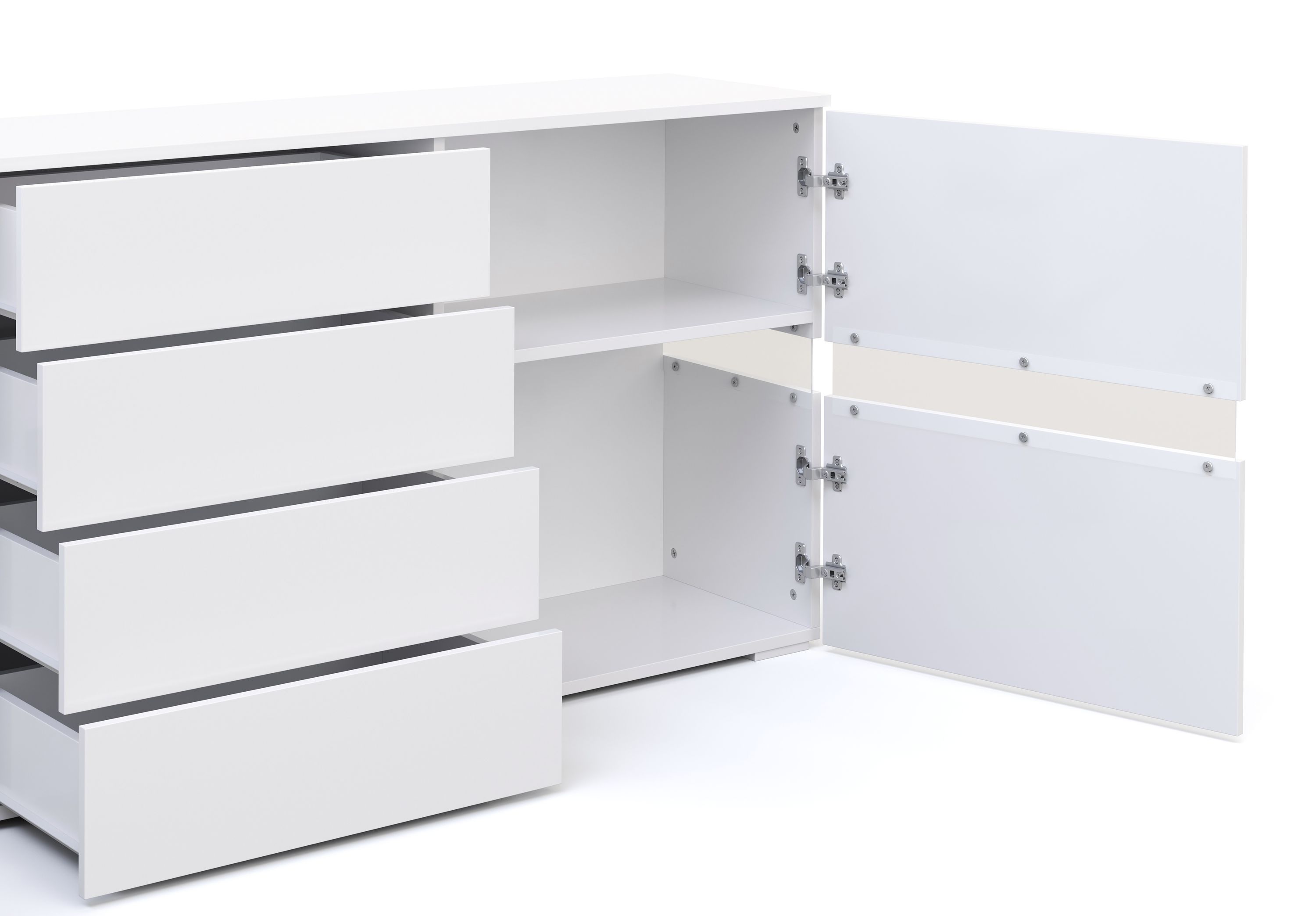Sideboard LED TANA 177 x 72 cm weiss