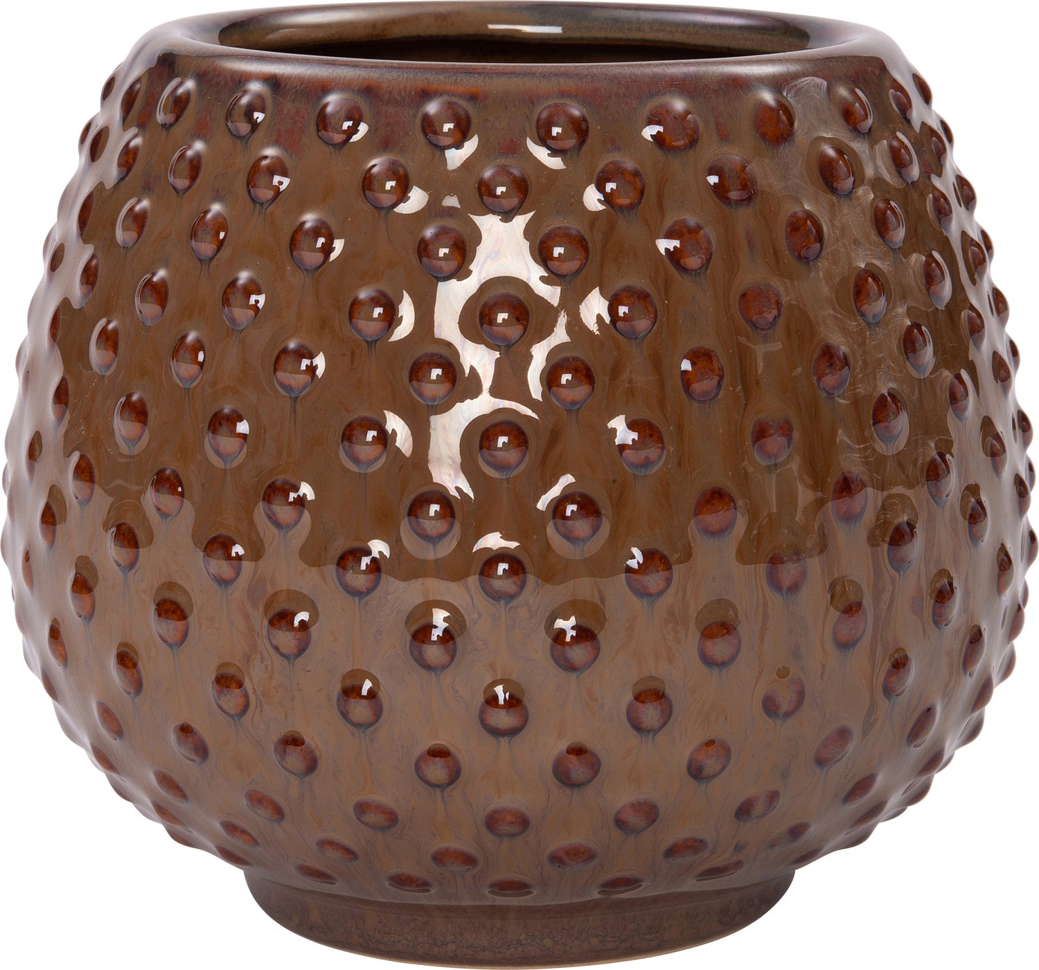 Intratuin bloempot Elisabeth bruin D 13,5 H 12 cm