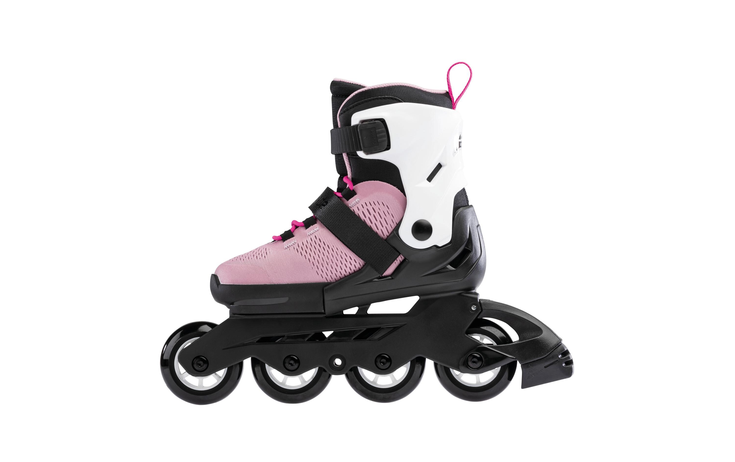 Inline-Skates Microblade 230 Pink/WhiteVerstellbare Inline-Skates für Kinder