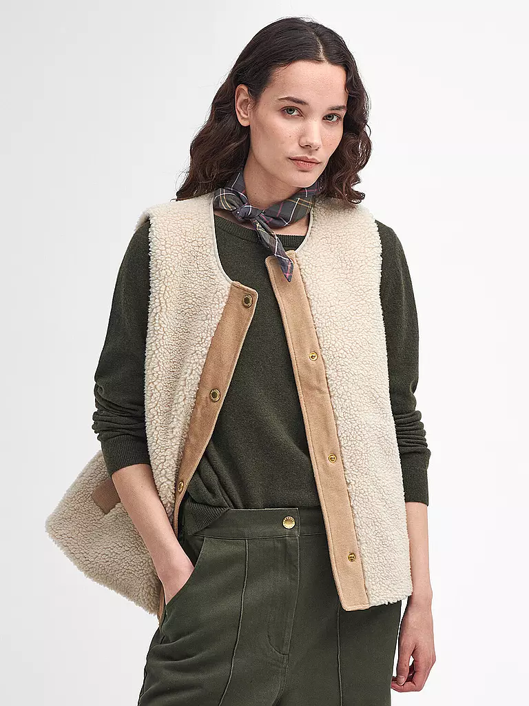 BARBOUR Gilet creme