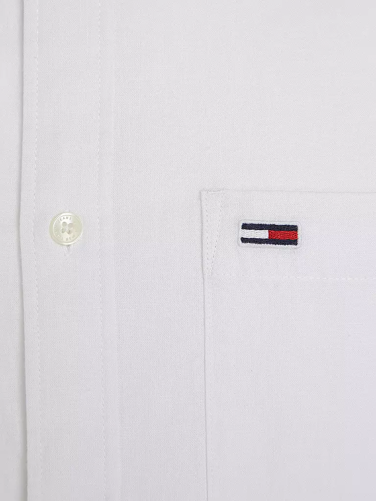 TOMMY JEANS Hemd Regular Fit  weiss