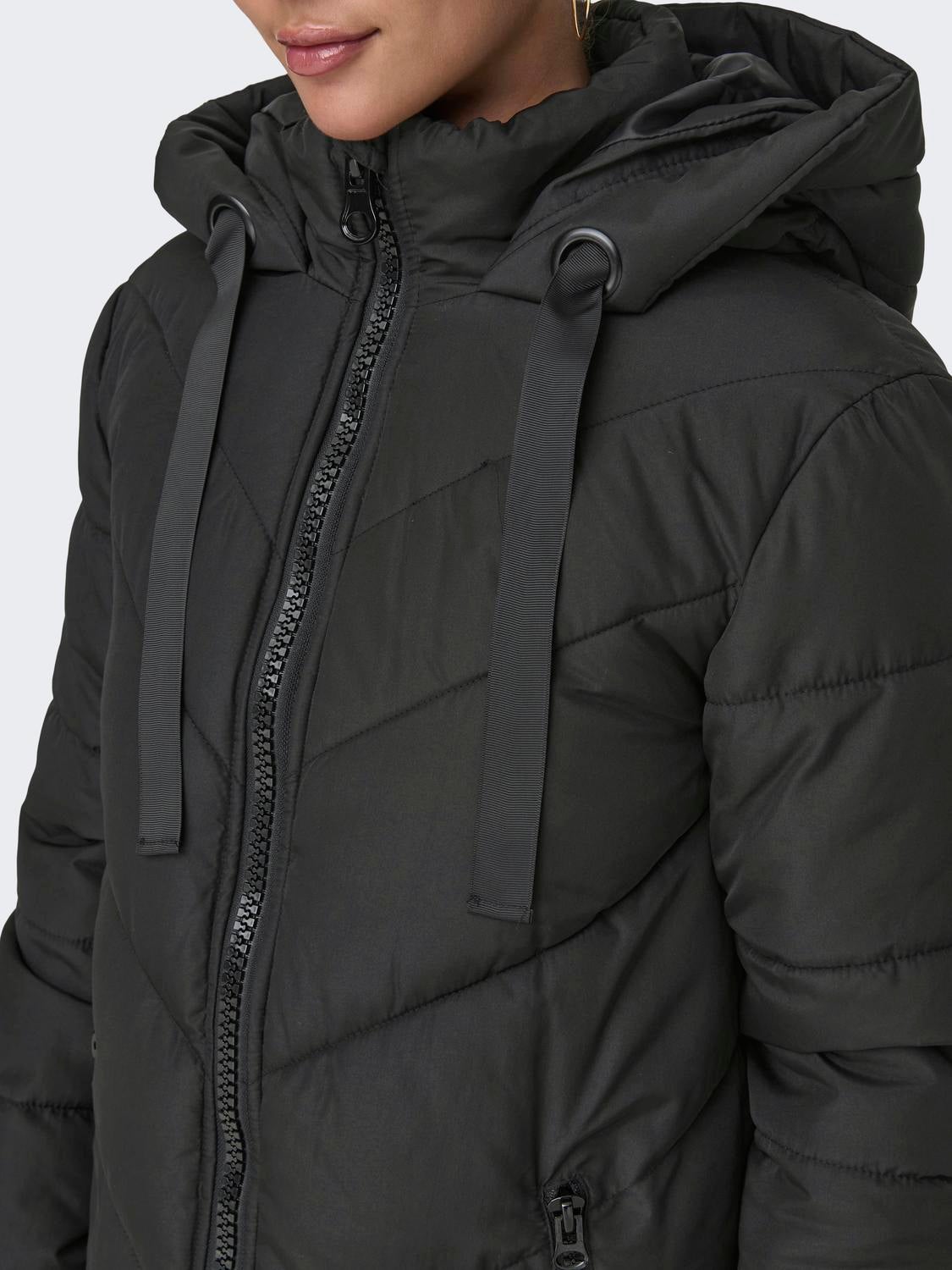 JDYSKYLAR Langer Parka Black
