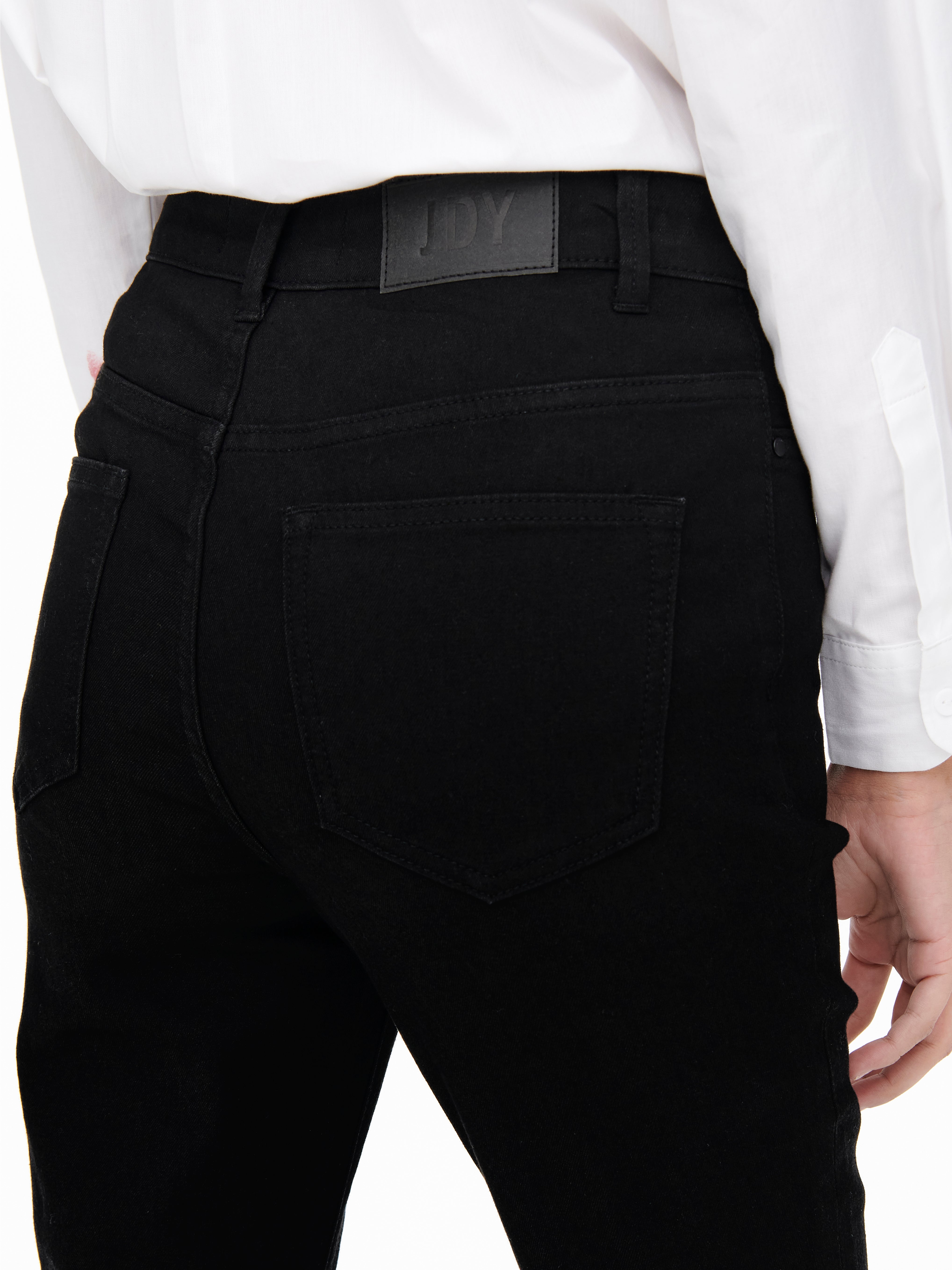 JDYTULGA Hohe Taille Skinny Fit Jeans Black