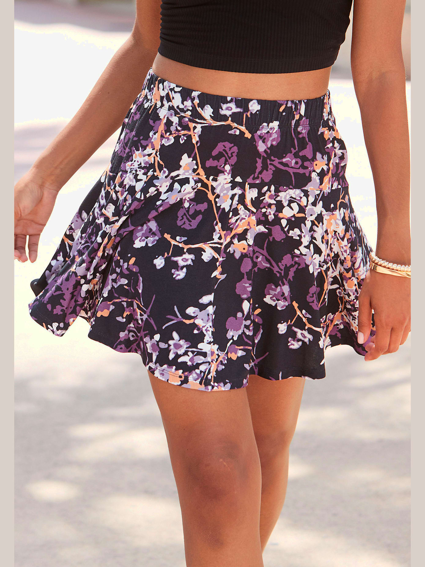 Jupe-culotte ceinture élastique confortable