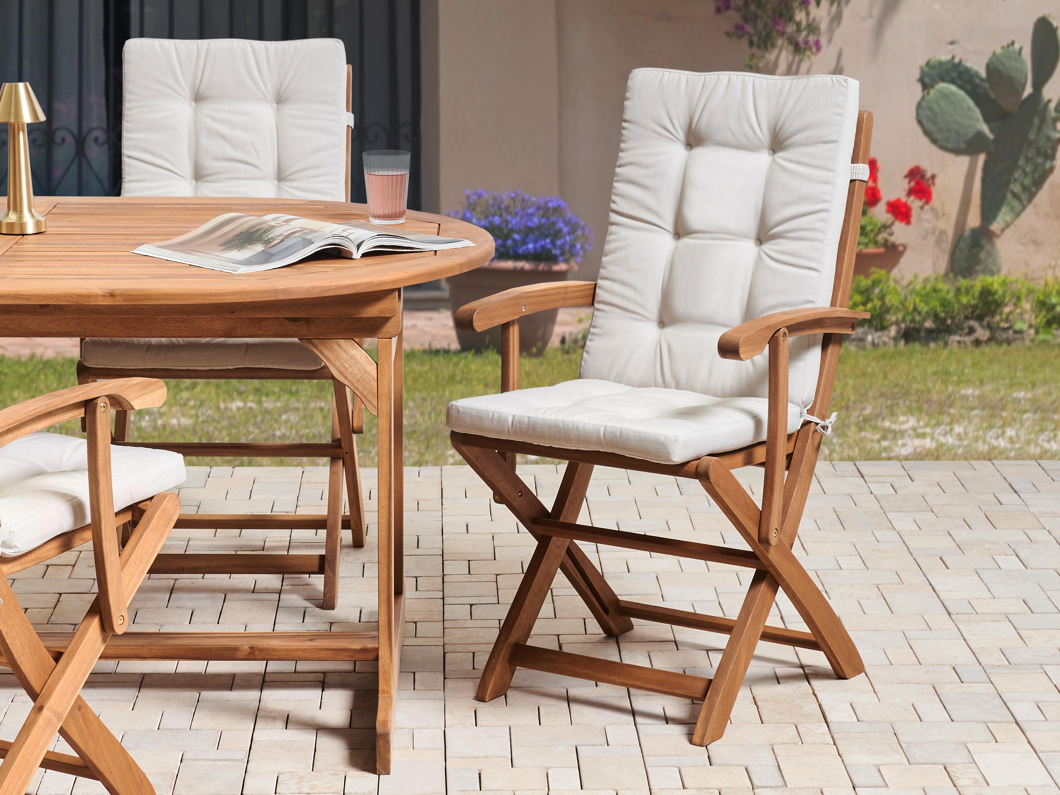 Set van 2 rug/zitkussens MAUI PREMIUM Lichtbeige