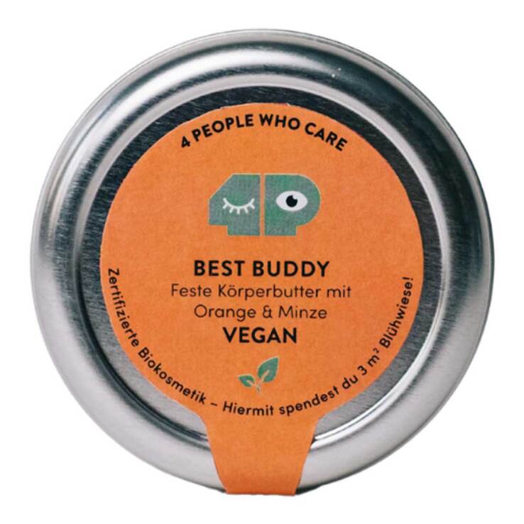 Best Buddy Körperbutter mit Orange & Minze, 40 g