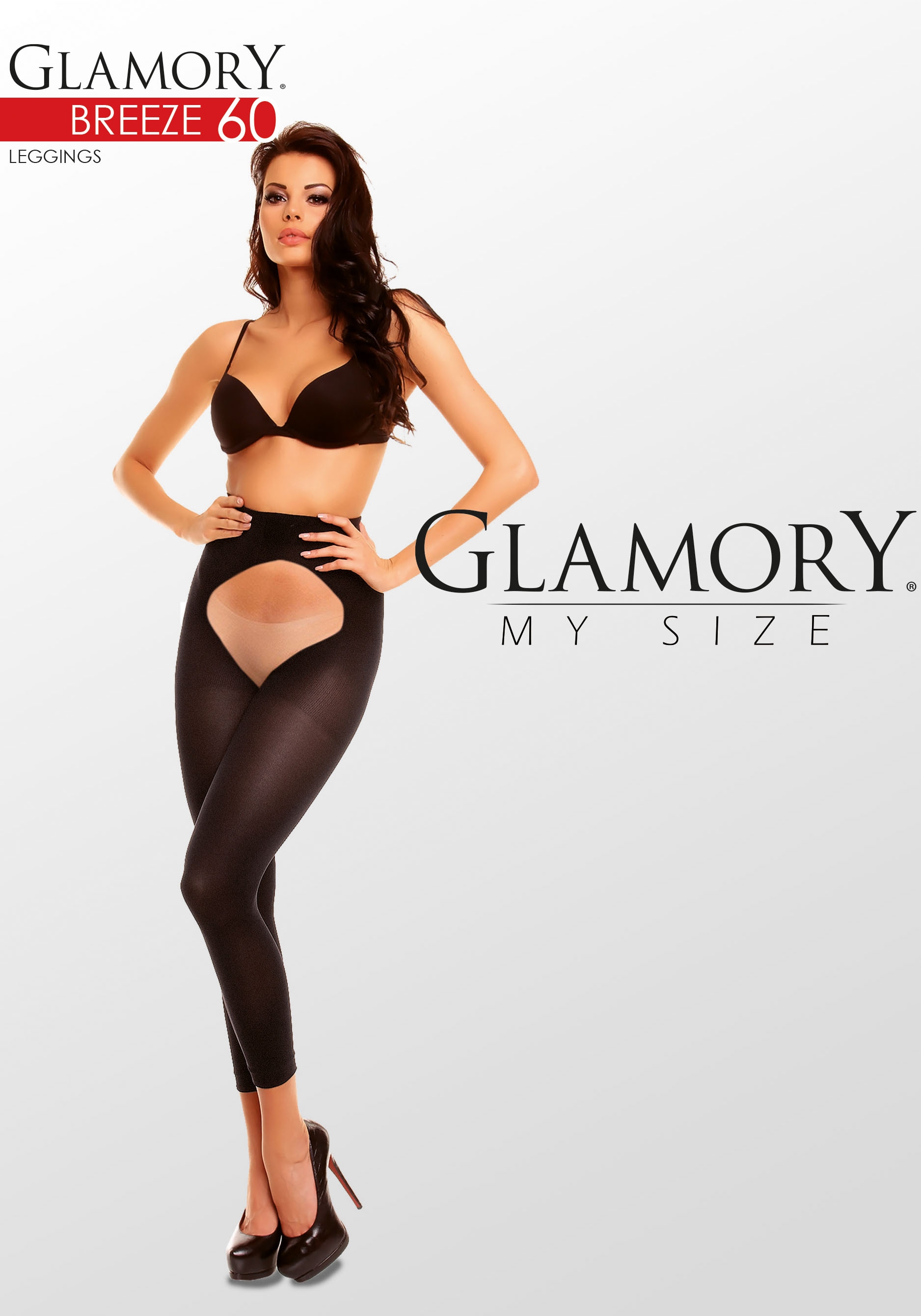 GLAMORY Feinstrumpfleggings »Breeze« 60 1 Stk. tlg. Plus Size, Ouvert