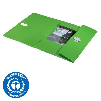 Leitz Recycle - chemise à 3 rabats - A4 - pour 150 feuilles - vert