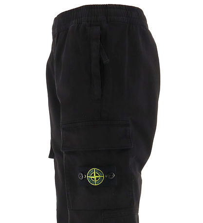 Stone Island Hosen - Schwarz m. Logo