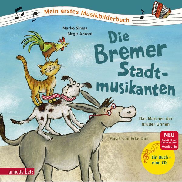 Annette Betz Verlag Stadtmusikante Musikbilderbuch