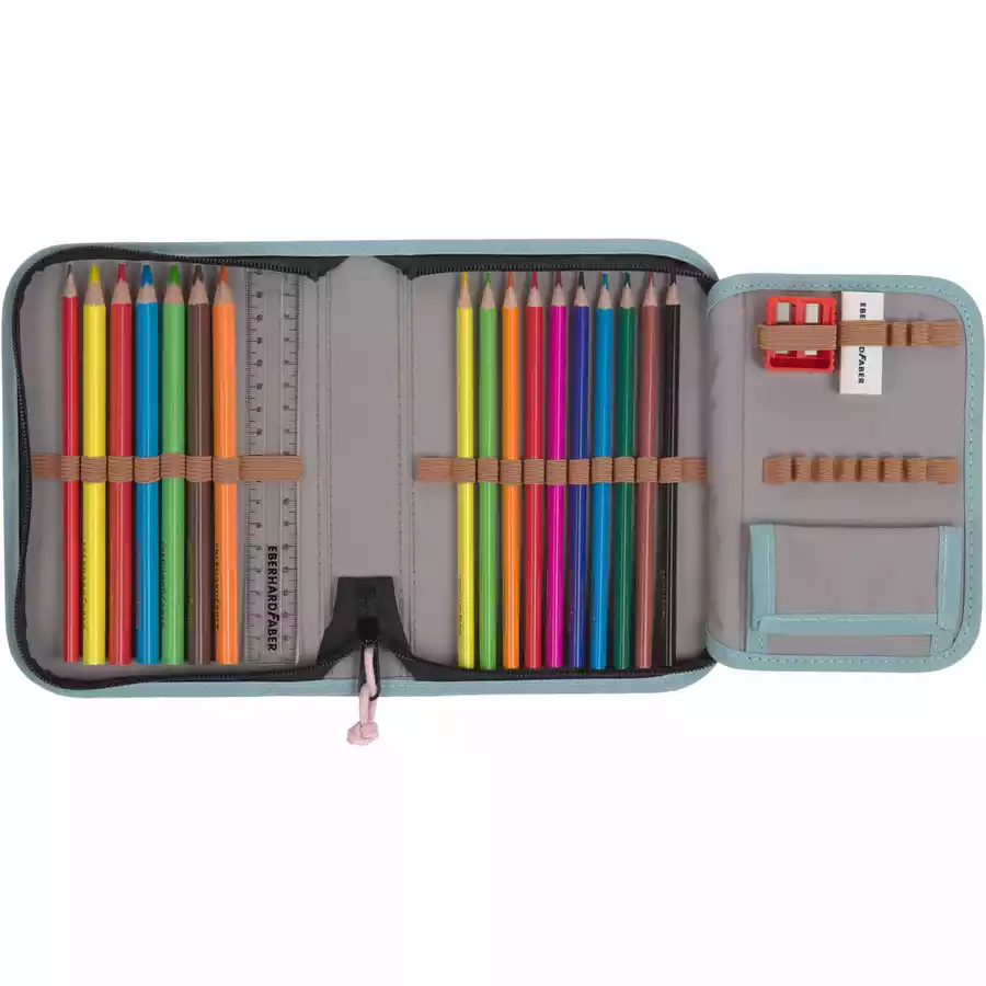 LÄSSIG Schulranzen-Set 7-tlg. Boxy Unique roseblueblack