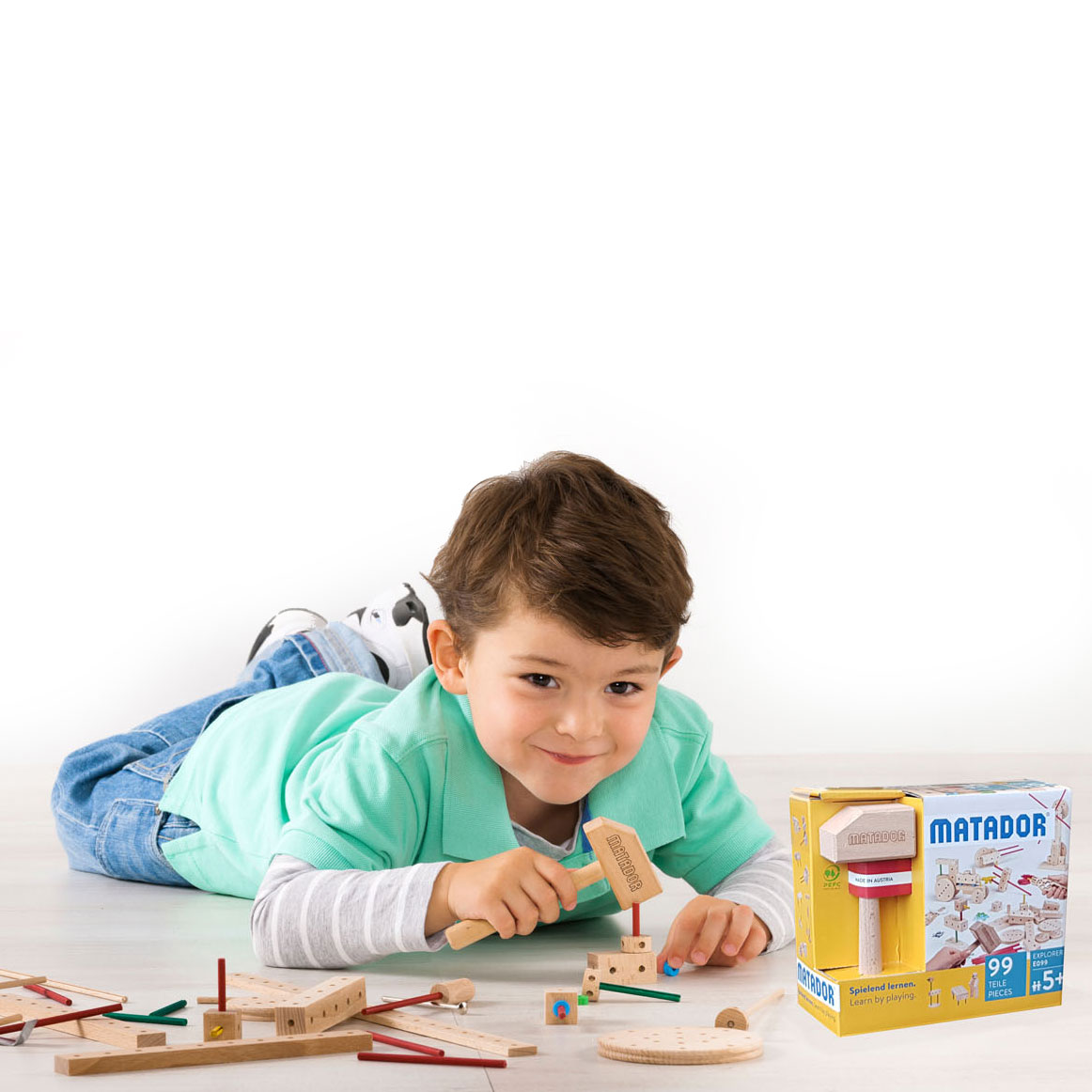 Matador Explorer E099 Constructieset Hout, 99dlg.