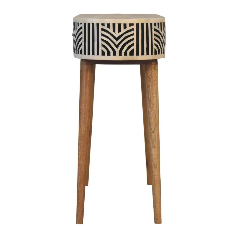 Artisan Furniture Solid hout Edessa Sidetable Tafel met Bone Inlay