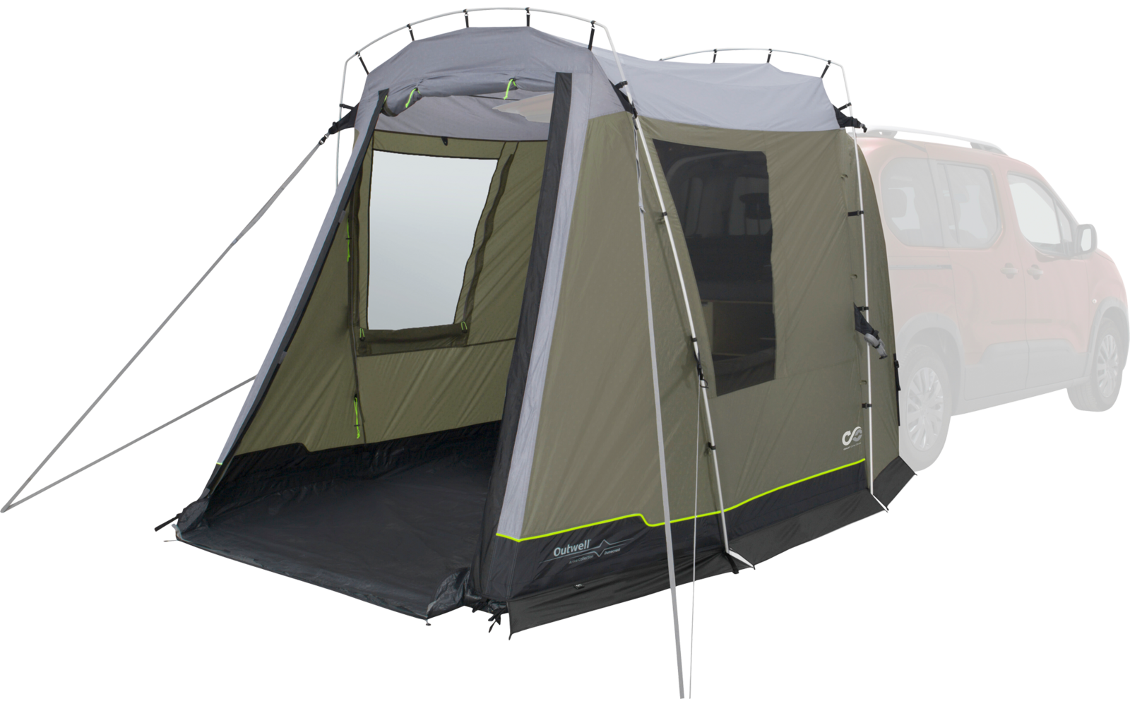 Outwell Dunecrest S Vorzelt / Heckzelt für Minicamper Grün